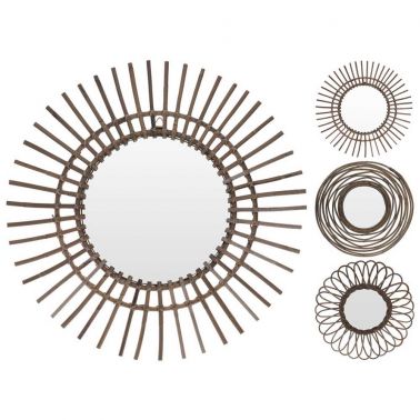 Black Friday - Reduceri oglinda cu rama in forma de soare, 63x4 cm, disponibila in 3 variante Promotie