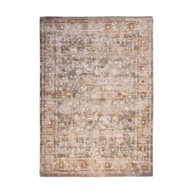 Covor dreptunghiular, bumbac, 170x240, gri, portocaliu