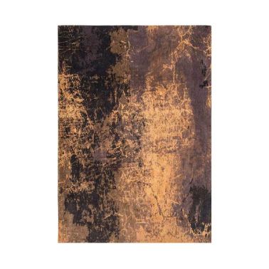 Covor dreptunghiular, 85% bumbac, 200x280, maro, negru