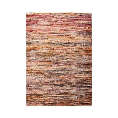 Covor dreptunghiular, bumbac, 170x240, rosu, crem, galben