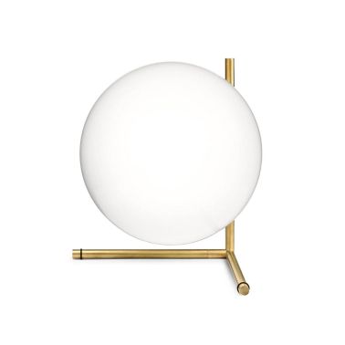 Veioza Moon, 30x32x35 cm, e27, 40 w, metal/sticla, auriu/alb