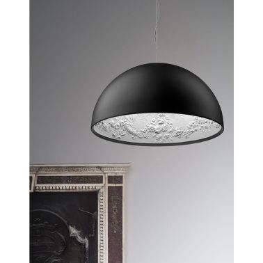 Pendul Kimberly, 87x87x45 cm, e27, 40 w, negru/alb/argintiu