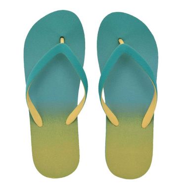 PAPUCI DE PLAJA FLIP-FLOP, TURCOAZ/VERDE