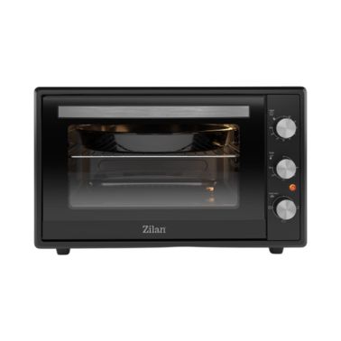 Cuptor electric Zilan ZLN2433, putere 2000W, capacitate 65L, termostat, 3 trepte putere, interior emailat, negru
