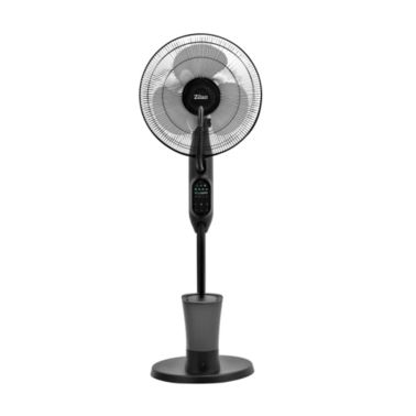 Ventilator Zilan ZLN0977 cu pulverizare, capacitate apa 2.8L, 3 trepte de viteza, 3 moduri presetate, timer, telecomanda, putere 75W, negru