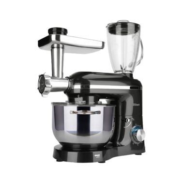 Mixer, blender si masina de tocat 3 in 1 Zilan ZLN1772 , 6+1 nivele de control al vitezei, 1400W, negru
