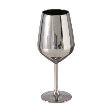 Pahar de vin Adora, 9.5x22 cm, sticla, argintiu