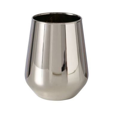 Pahar de apa Adora,9x11cm, sticla, argintiu