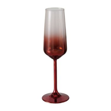 Pahar de sampanie Merilo, 7x22.7 cm, sticla, rosu