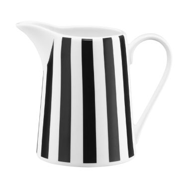 Latiera dungi 300 ml, Ribs, portelan, negru, alb