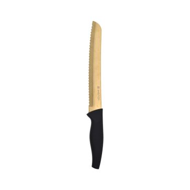 Cutit  paine 20 cm, Royal, otel inoxidabil, negru