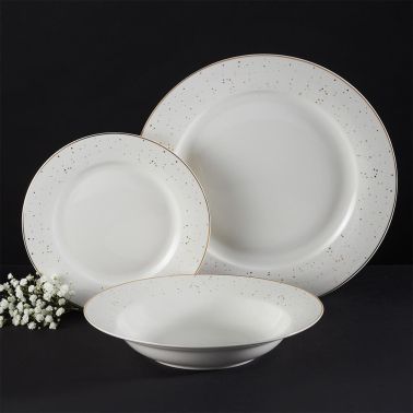 Farfurie adanca 23 cm, Aurelia, portelan, alb