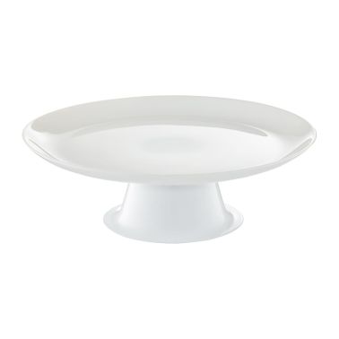 Platou desert 25 cm, Lily, sticla, alb