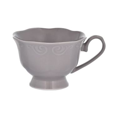 Cana 380 ml, Diana, portelan, gri