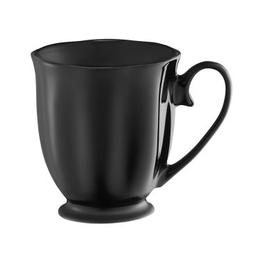 Cana 380 ml, Diana, portelan, negru