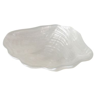 Suport decorativ Venus, 16x12x6 cm, sticla, alb