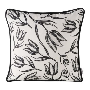 Perna decorativa Carina, 45x45 cm, ployester, alb, ngreu