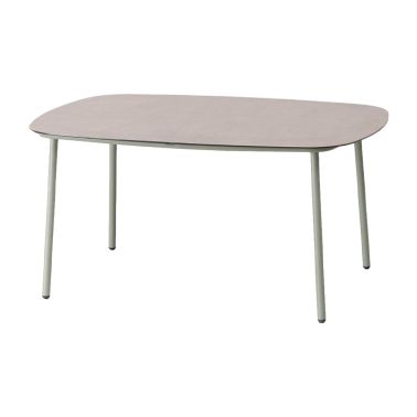 Masa de terasa, Parco,80x54x40 cm, metal, gri