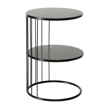 Masuta decorativa Inna, 36X52 cm, metal, negru