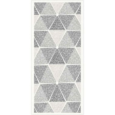Covor Ecora, dreptunghiular, 80x150 cm, poliester, gri