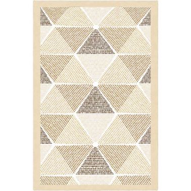 Covor Ecora,dreptunghiular 160x230 cm, poliester, bej