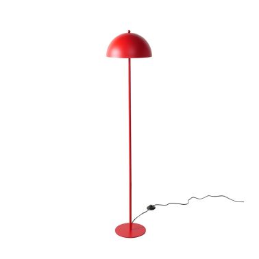 Lampadar Button, 30x140 cm, E14, 50 W, metal, rosu