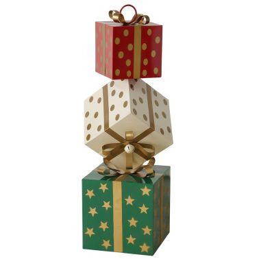 Decoratiune casa Cadou 33x33x110 cm, metal