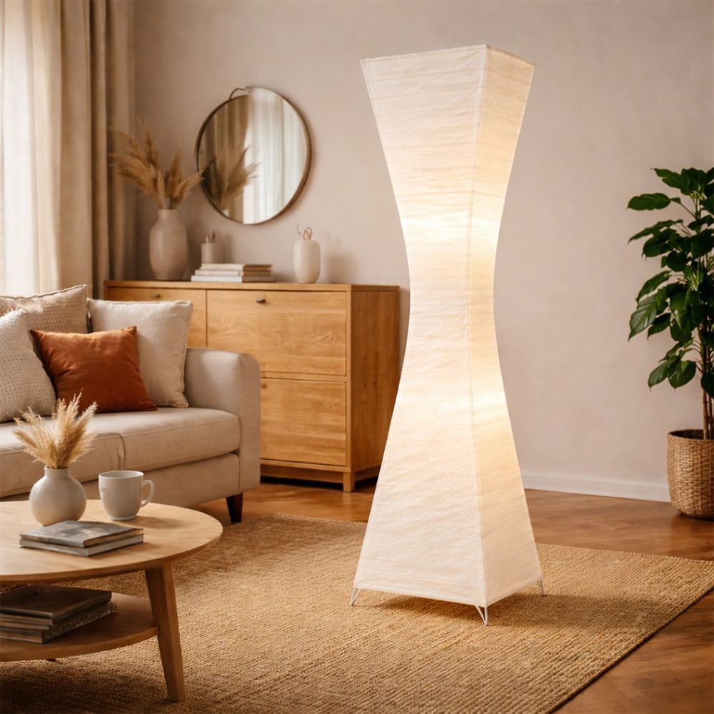 Lampadar pliabil Henrietta, 1xe27, 40w, 20x20x50 cm, alb, 2, Homelux.ro