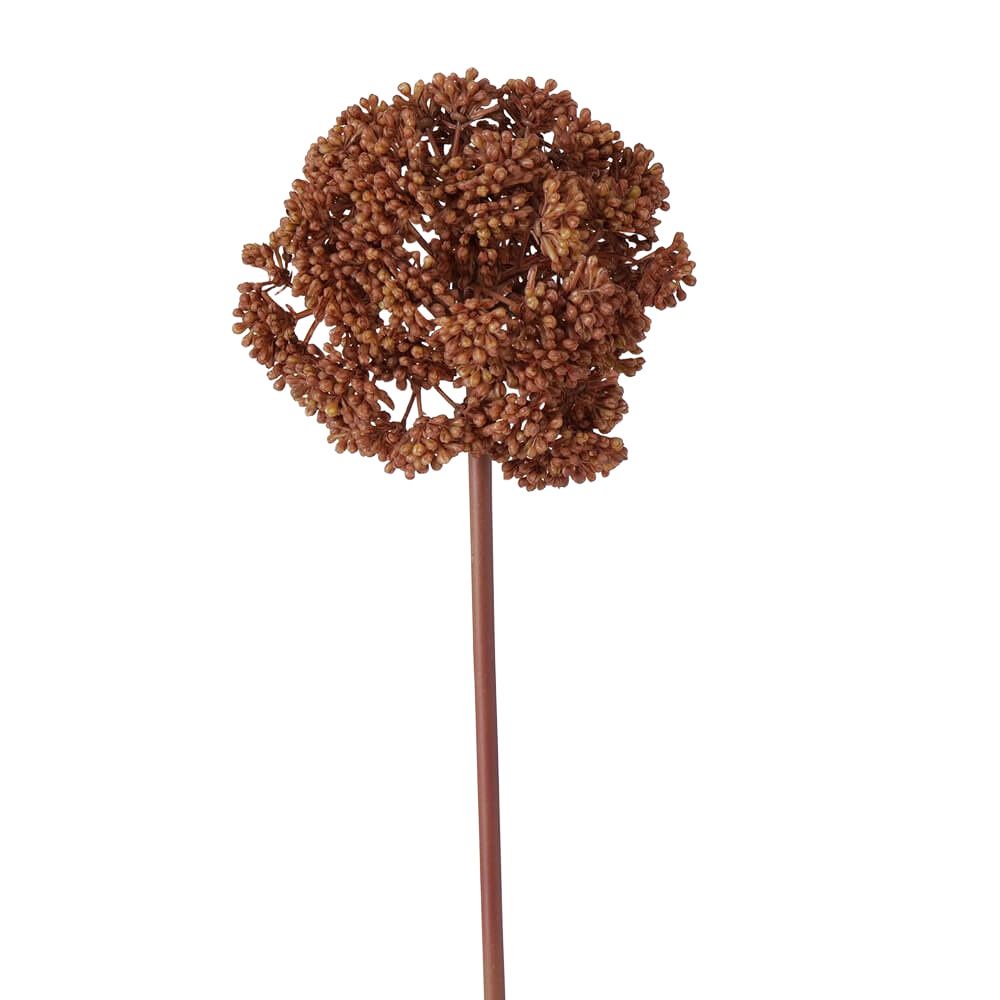Planta decor, 35x11 cm, metal/plastic, maro