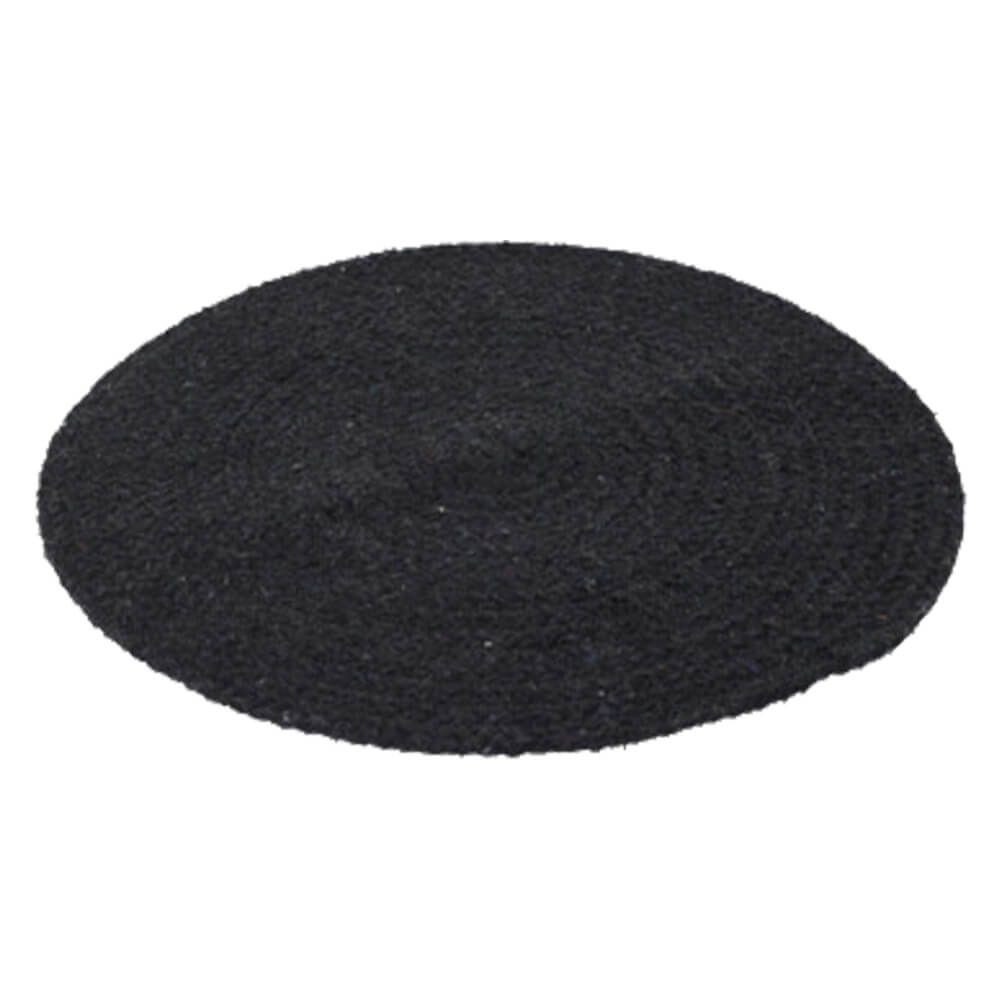 Placemat D 38 cm, bumbac, negru